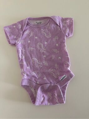 Gerber Lavender Owl Print Baby One-Piece